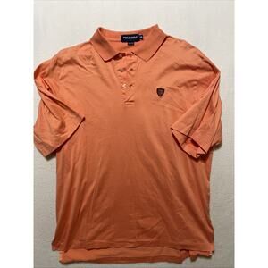 Polo Golf Crest Shield Logo Shirt XL Peach Orange Short Sleeve Ralph Lauren Peru